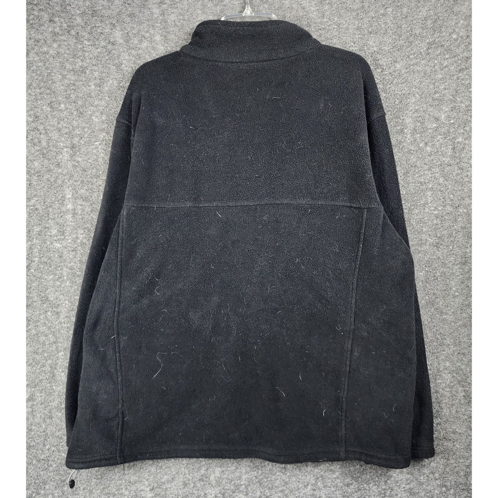 Bass Pro Shops Fleece Jacket Mens XL Black Full Zip Outdoor EUC